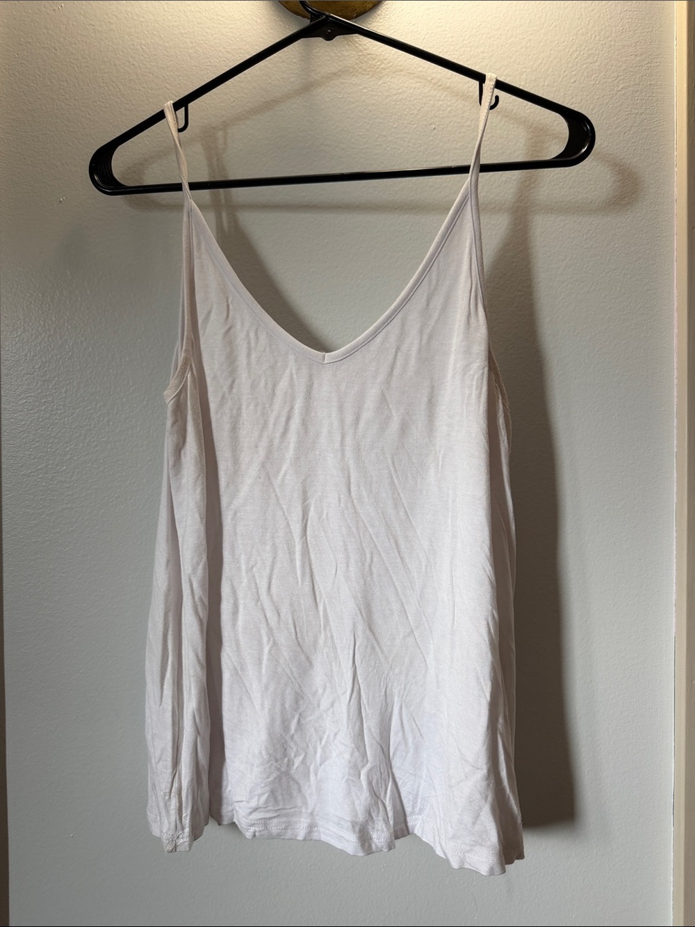 Amazon White V-Neck Spaghetti Strap Camisole